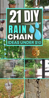 Add a touch of beauty to your home with these DIY rain chains. Perfect for any outdoor space.