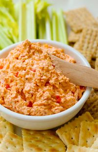 Pimento Cheese is a creamy, 15 minute recipe, that's perfect to serve with crackers, celery, in a sandwich, or slathered on a burger.