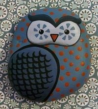 wonderful owl stones! Loads of beautiful designs... clever.