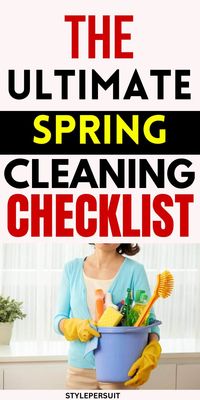 Spring cleaning is a great way to refresh and revitalize your home. Check out the ultimate Spring cleaning checklist to guide you through the process #spring #springtrends #cleaning #hacks