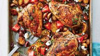 Two spice rack staples—cinnamon and nutmeg—give this chicken a wonderful depth of flavo