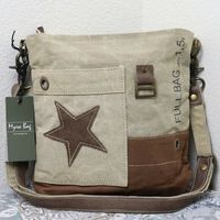 NEW Myra Bag Vintage STAR Canvas Shoulder Bag Leather Purse - Etsy Canada