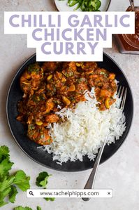 This foolproof curry recipe teaches you how to recreate a British curry house-style Garlic Chicken Chilli Curry in just 40 minutes – perfect to enjoy on a weeknight!