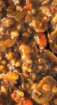 “Melt in Your Mouth” Beef and Barley Soup - so thick, it's more like a stew. Perfect for these cold winter days! ❊