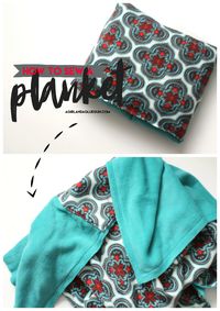 How to sew a planket (and what a planket is!) - A girl and a glue gun