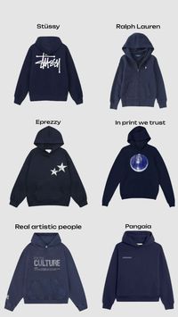 Navy blue hoodies and where they’re from #outfitinspo #stussyhoodie #ralphlauren #navyblue