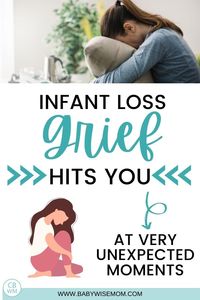 Infant loss grief hits you at unexpected moments. Processing grief will not look like how you might imagine it will. Grief is not something you get over in a linear fashion. Grief is a strange thing. You definitely do not understand it at all until you experience it, and even then, you don't get it. Grief hits you in funny moments. We tend to expect grief to behave as a physical injury does. We think it will start out as a big gaping wound that will heal over time and then be better.