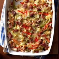 Colorful Ham Strata