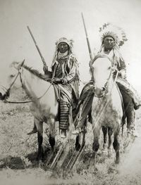 Assiniboine Indians, Montana 1899.