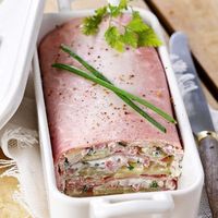 Terrine de jambon au chèvre et pomme de terre : 35 recettes au fromage de chèvre - Journal des Femmes