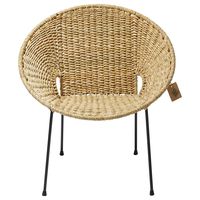 Luna chair woven from a local reed called tule, natural, durable, sustainable, ethically produced and handmade in Mexico - Fairfurniture.com