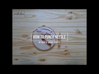 How to Punch Needle - Yarn Thickness - YouTube