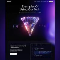 Spark | AI Software Tech Website | UI/UX Web Design