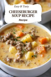 Cheeseburger Soup Recipe