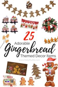 25 Adorable Gingerbread Themed Decor Items