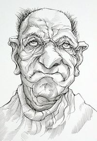 Original Art Ink Drawing, measuring: 58.93W x 78.99H x 2.79D cm, by: Hratch Israelian (United States). Styles: Portraiture. Subject: Portrait. Keywords: Art, Old Man, Face, Drawing, Contemporary Art, Ink Drawing, Artwork, Man. This Ink Drawing is one of a kind and once sold will no longer be available to purchase. Buy art at Saatchi Art.