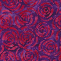 Bossa Nova Batiks is a fun fabric collection by Moda Fabrics. This interesting Batik fabric features abstract red roses on a purple background, ideal for Spring and Summer projects! Width: 43"/44" Material: 100% Cotton Swatch Size: 8" x 8"