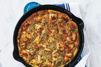 Herbed Salmon and Potato Frittata