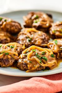 Hamburger Steak with Onions and Gravy