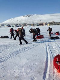 Updated pictures from Bruno on his trek to the North Pole where he will place a Nutrie flag to raise awareness about the company and the products.