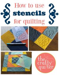 I have some great tips and information to show you on how to use stencils for quilting. Make sure to check out the coupon code to get your own stencils.