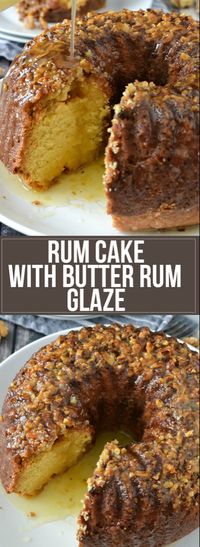 Rum Cake with Butter Rum Glaze | Mother Thyme