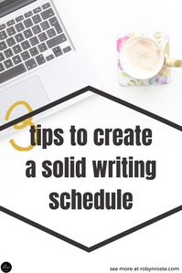 A lot of people skip this step and launch into writing their book. And I get it, you’re enthusiastic. You want to dive right in. Whee! But if you are serious about finishing your book (not just starting) then take a minute to create a writing schedule. You won’t regret it.I’m skipping past a couple important pieces of the book writing process, researching and outlining. Make sure you also build in time for this but know it’s not part of the book writing part—it’s extra.