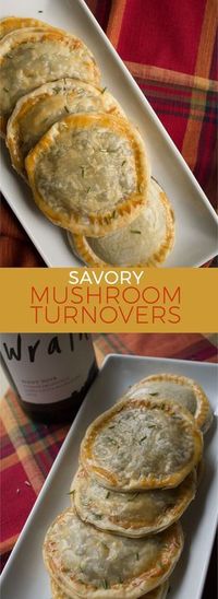 These savory mushroom turnovers are the perfect appetizer to welcome holiday guests into your home with. insolenceandwine.com