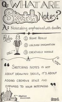 Sketch notes! Why didn't I ever think of that? My doodles can be useful now!!