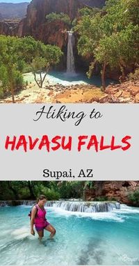 Hiking to Havasu Falls, Arizona. Great tips for a desert hike into the Grand Canyon.