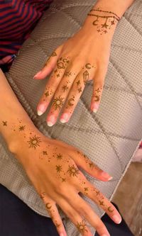 henna designs, celestial henna designs, moon henna designs, henna ideas, star henna designs, galaxy henna designs, henna design ideas