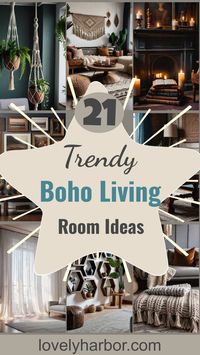 Embrace creativity with those inspiring Boho living room ideas! Transform your space into a cozy haven where comfort meets style. Find top tips on color schemes, eclectic decor, and affordable furnishings for a Bohemian vibe. #BohoStyle #HomeDecor #LivingRoomIdeas Ignite inspiration with these Boho chic tips and SAVE for them later!