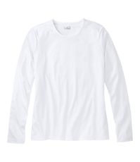 Our very best crewneck tee is made from the finest cotton on earth - Supima®. Unmatched for its incredible strength, luxurious softness and rich color, Supima's extra-long staple fibers are twice as strong as regular cotton fibers. Grown exclusively in the USA and responsibly farmed to minimize environmental impact and ensure quality that lasts for years and years. Slightly Fitted: Softly shapes the body. Falls at hip. 100% American-grown Supima® cotton. Machine wash cold with like colors, tumbl