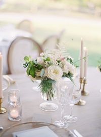 Featured Photographer: Vicki Grafton Photography; Wedding centerpieces ideas.