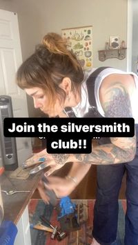 I’ve created an online membership club for all my “wanna be” silversmiths🖤⛓️ this is a place where you can ask questions, get answers, find tutorials/ tips/ new techniques, and build community. If you’ve already taken my online class or you have some silversmithing skills already, this is perfect for you. I’m so excited for you to take the next step and go bravely into the world of jewelry making with me!! To join- find the “Join the Silversmith Club” tab on my websites sidebar menu! . . ...