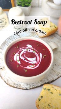 Creamy Beetroot Soup without dairy by Hina Gujral