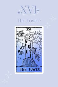 The Tower card represents danger, crisis, destruction, and liberation. It is typically associated with sudden unforeseen change, in the upright position.