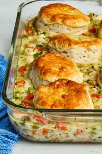 Mom's Fabulous Chicken Pot Pie with Biscuit Crust