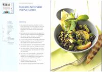 Avocado-Apfel-Salat mit Puy-Linsen