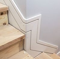 transition skirting baseboard for stairs