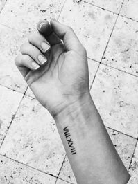 alexandra-nicole-the-blog: “Getting a lot of questions about this so here we go! When? A few months ago. What? VII:XVIII Meaning: It’s 8:18 in Roman numerals for Romans 8:18. Why? A message to me,...