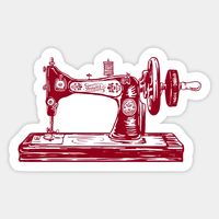 Sewing Machine - Sewing Machine - Sticker | TeePublic