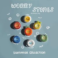 Hao I Handmade Clay Art Shop •_• | New collection of worry stones will be released this weekend for Summer Shop Update! These are seasonal design so they only available with… | Instagram