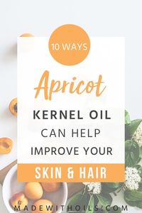 Apricot kernel oil is a fantastic oil for skin and hair and is often used as a massage oil base. It's uses are similar to almond oil. Learn more about it here. #essentialoils #naturalskincare