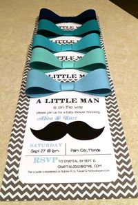 Little Man Baby Shower Invitations by ChantiesCreations on Etsy