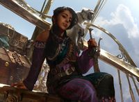 MtG card art by Brad Rigney: Kari Zev, Skyship Raider