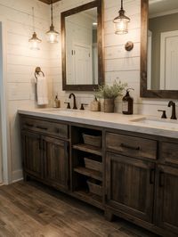 Creating a Cozy Rustic Bathroom Retreat: Natural Materials and Farmhouse Décor | aulivin.com