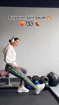 It's time to sculpt your dream body! Tap my profile link and start your 4-week journey today GLUTES 🍑 vs QUADS 🍗 Bulgarian Split Squat 🤌🏻 Know the difference 😉 Save to try later 🔥