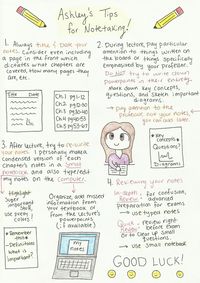 studyconfident: “ Made a quick doodle summarizing how I take notes, I hope maybe it helps somebody out! ♥ ”