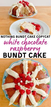 If you like Nothing Bundt Cake, you're going to love this White Chocolate Raspberry Bundt Cake Copycat Recipe. It's easy to make & delicious!